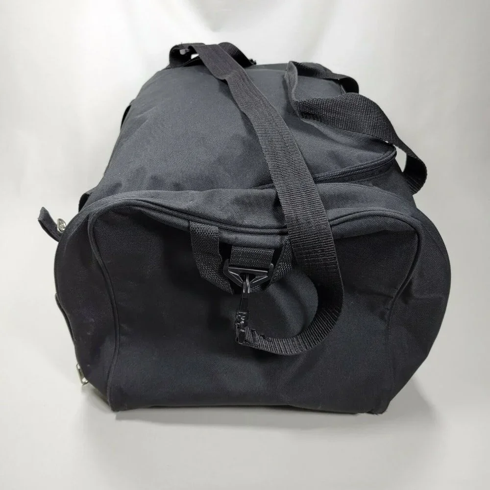 Walt Disney World 1971 Mickey Mouse Black Duffel Bag Travel Gym Tote Disney Park - Picture 9 of 11